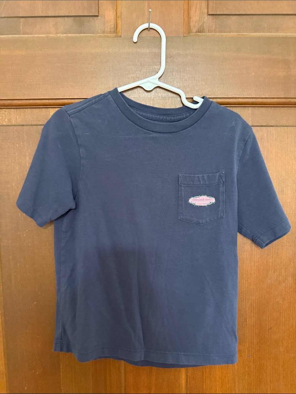 Vineyard Vines Navy Short-Sleeve Pocket Tee with Small Patch